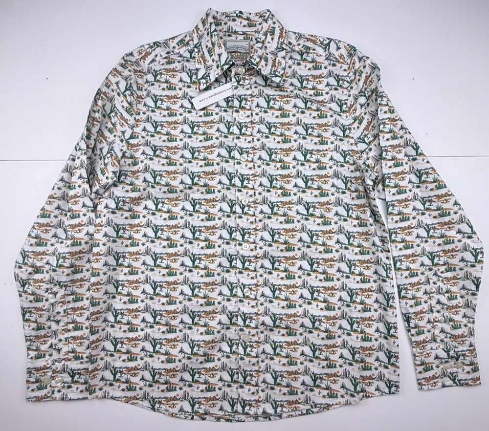 Rocking K Ranchwear Kennington Western Shirt Cowboy Saddle PRINT SZ S NWT